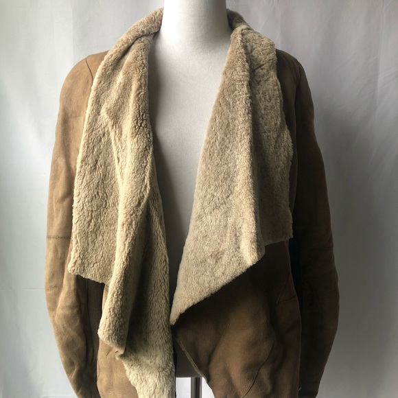 Vince Jackets & Blazers - Vince Front Draped Jacket shearling suede